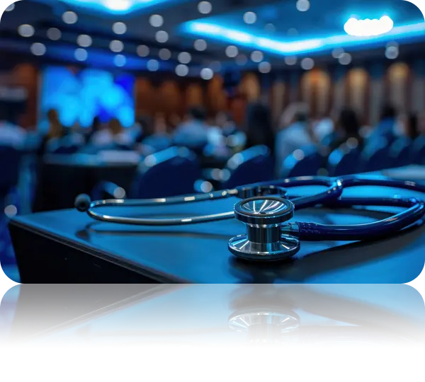 Med spa event management dashboard with event types.