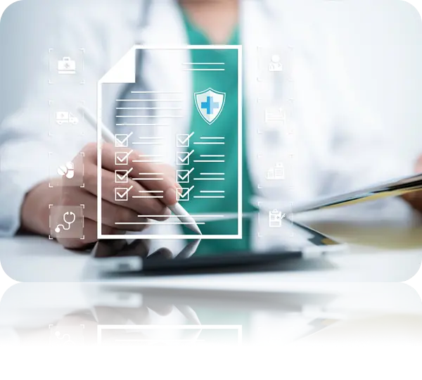 Med spa client filling out a digital consent form.